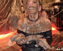 Scat Slut-Orgasma Celeste extreme disgusting scat pig shitting puking swallowing and a hard orgasm 06