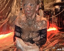 Scat Slut-Orgasma Celeste extreme disgusting scat pig shitting puking swallowing and a hard orgasm 10