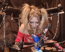 Scat Slut-Orgasma Celeste hard horse cock deep throat shit and puke play 03