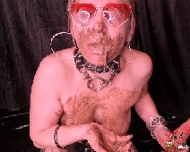 Scat Slut-Orgasma Celeste human toilet swallowing shit throat fucked and cum on her shit face 05