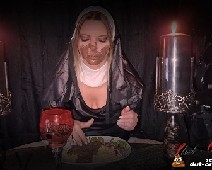 Scat Slut-Orgasma Celeste the holy food and scat dinner 02