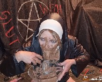 Scat Slut-Orgasma Celeste the holy nun extreme shit and puke play 05