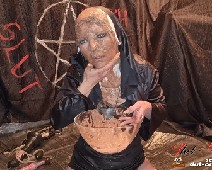 Scat Slut-Orgasma Celeste the holy nun extreme shit and puke play 06