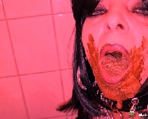 Scat Slut-Orgasma Celeste the party whore is playing with her shit 04